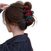 Clip Grande per Capelli a Blocchi di Colore Rosso e Blu - Nuovo Accessorio di Alta Gamma per Donna 2024