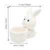 Stable Ceramic Egg Cup Smooth Rabbit Eggs Cup Creative Egg Stand Holder  Easter Decor
