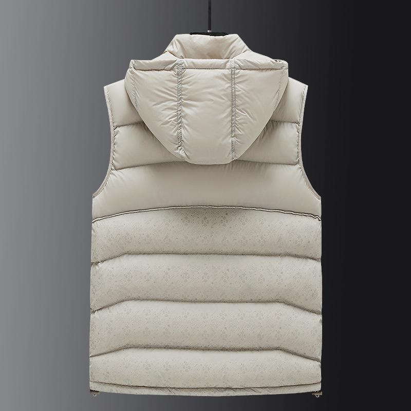 Autumn and Winter Fashion Vest Jacket Men's Loose Casual Vest Thermal Vest