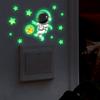 Creative Astronaut Star Night Light Bedroom Switch Decoration Sticker