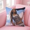 British Sexy Beautiful Singer PPink PPantheress Cushion Cover Pillow Case Soft Skin Friendly Fabric  Concealed Zipper
