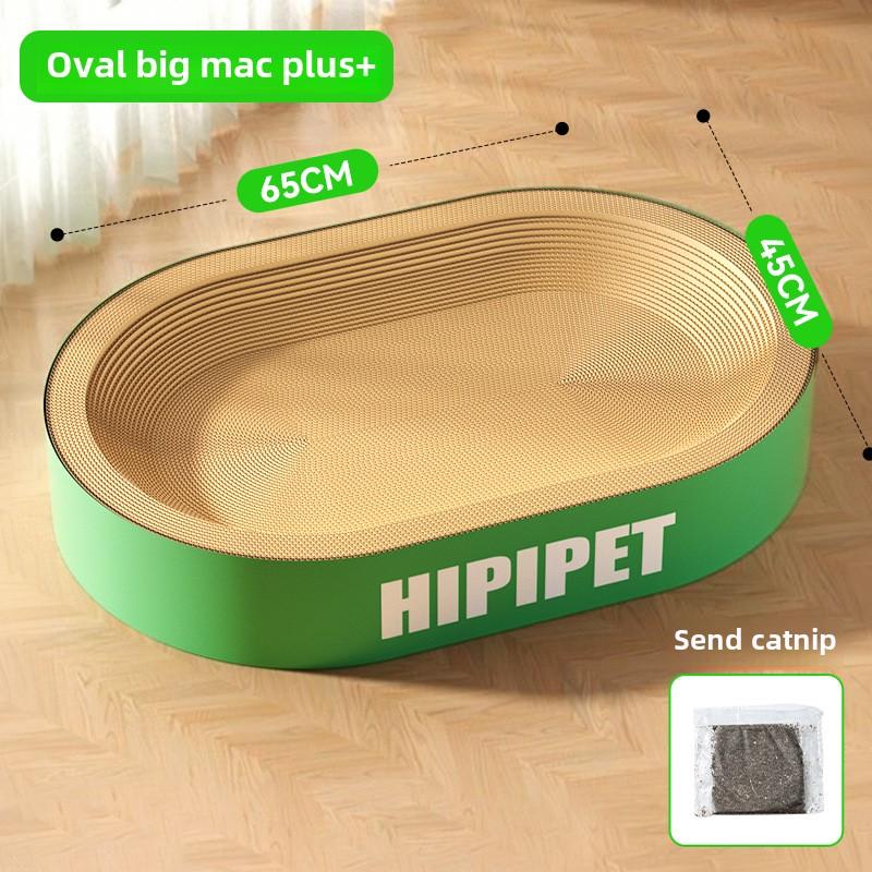 Cat Oversized Big Mac English Logo Cat Scratching Board Wear-resistant and Scratch-resistant Corrugated Cat Litter Integrated Pet Cat Toy