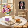 Flowers Bouquet Building Set Wildflower with Vase Compatible with Lego Botanical Collection for Adults Women Girls 14+ Home Office Decor
