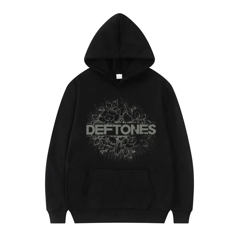 New Deftones Fashion Prevalent Print Hooded Women Plus Size Hoodies Retro Punk Sweatshirt  Personality Streetwear