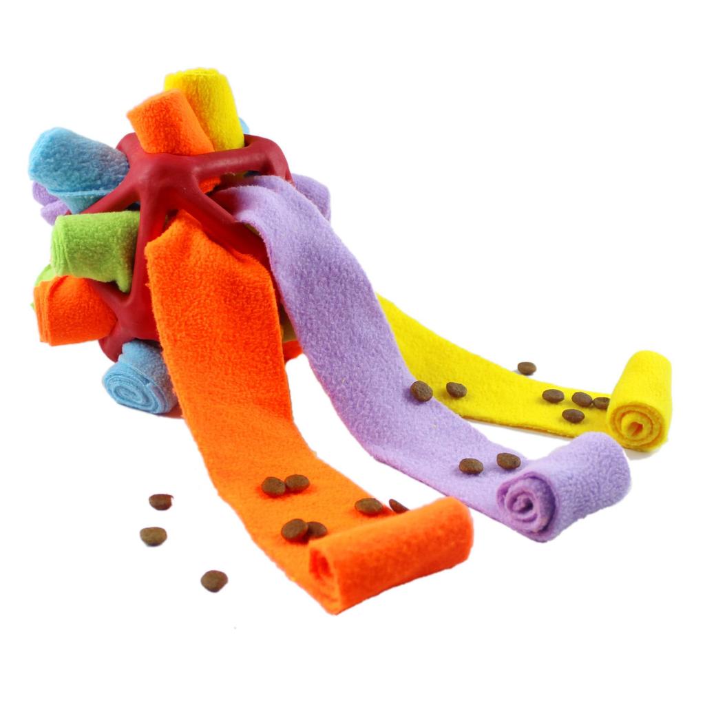 Triangular Pet Puzzle Toy: TPR Hollow Sniffing & Teething Ball for Dogs