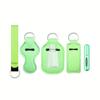 6pcs/set Travel Bottle Chapstick Lanyard Keychain Holders with Lipstick Holder Reusable Lip Balm Pouch Protective Cases