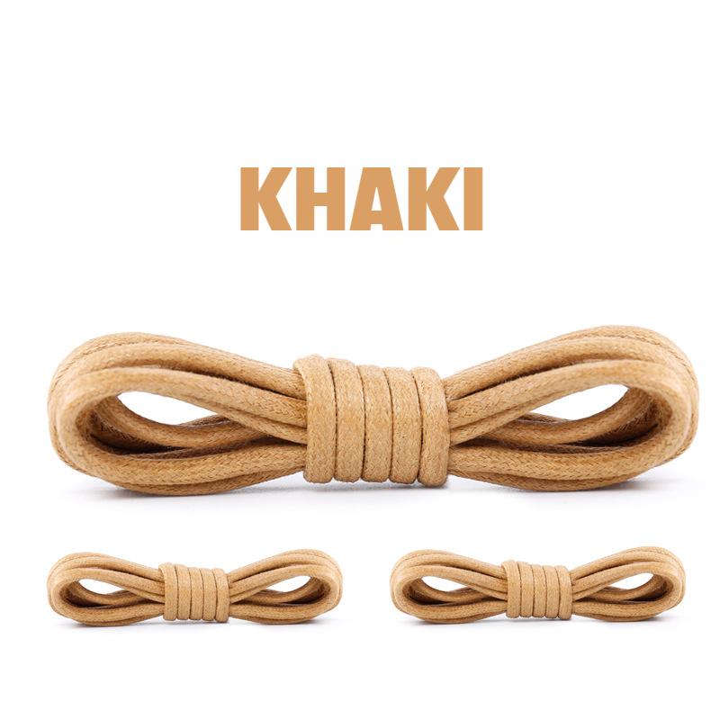 1Pair Cotton Waxed Shoelaces Round Rope Shoe laces Boots Laces for Shoes Waterproof Leather Shoelace 60/80/100/120/140/180cm