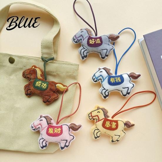 Durable Bag Charm Pendant Cartoon Horse Doll Hanging Ornament Long-lasting