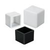 Silicone Anti-slip Chair Leg Cap - Heat Resistant, Square Rubber Sleeve for Steel Pipe with Protective Electroplated Finish
