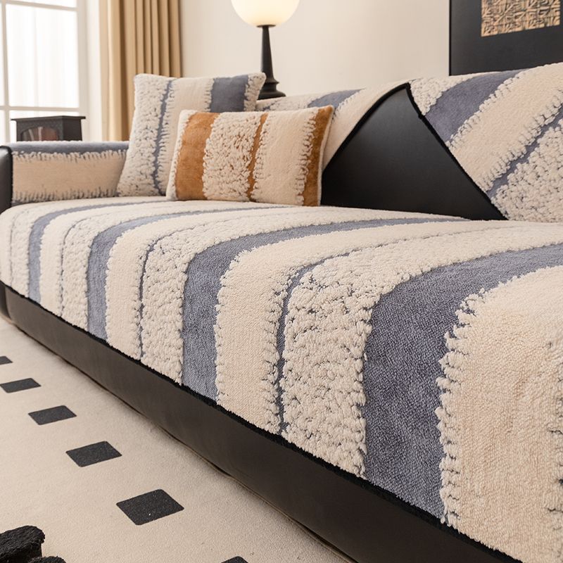 

Плюшевая подушка для дивана универсальная для всех сезонов, нескользящая утолщенная подушка для сиденья, зимний теплый чехол-одеяло 90*160cm