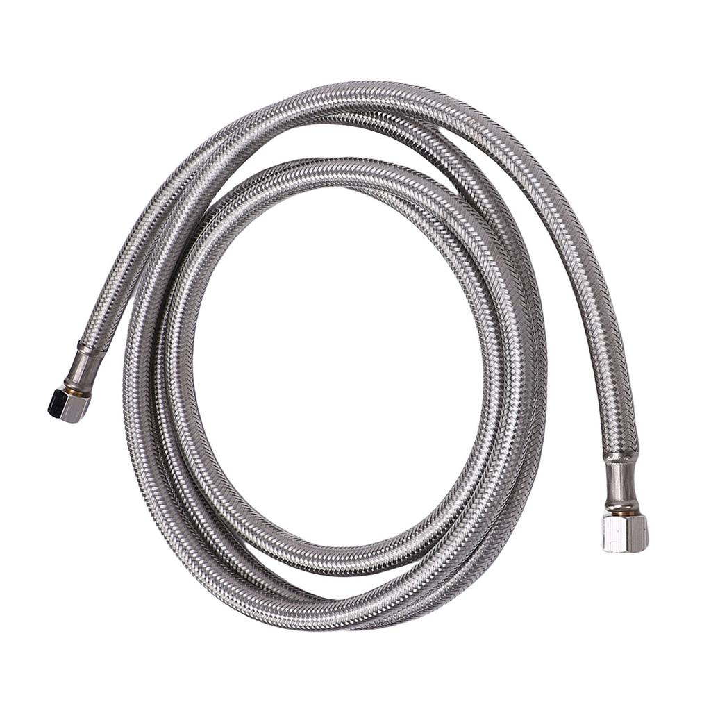Ice Maker Hose Stainless Steel 1/4 Inch Woven Ice Maker Water Supply Hose Connector for DIY Replacement S