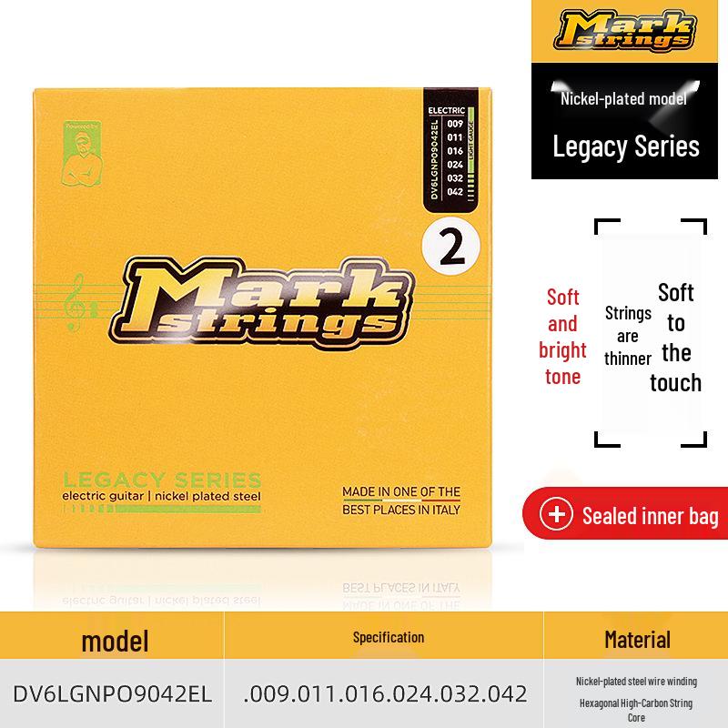 Markbass Italy Professional Electric Guitar Strings Set - Rust-Proof Genuine Product