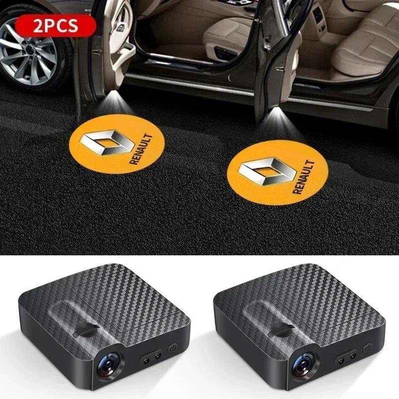 

Hub Caps 1/2PCS Auto Wireless Door Led Welcome Light Projection Lamp Light For Renault Fluence Scenic Duster Logan Koleos Kadjar