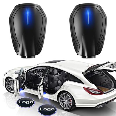 2 adet Led araba kapı hoşgeldiniz lazer projektör logosu hayalet gölge gece ışıkları şarj edilebilir kablosuz nezaket lambası araba aksesuarları