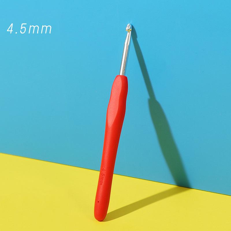 9-Color Soft Grip Crochet Hook Set: Thick & Thin Yarn DIY Hand Knitting Tools