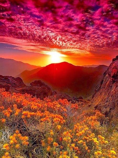 5D Diamond Painting Sunset Love Beach DIY Round Full Diamond Embroidery Kit Landscape Home Decoration Crafts