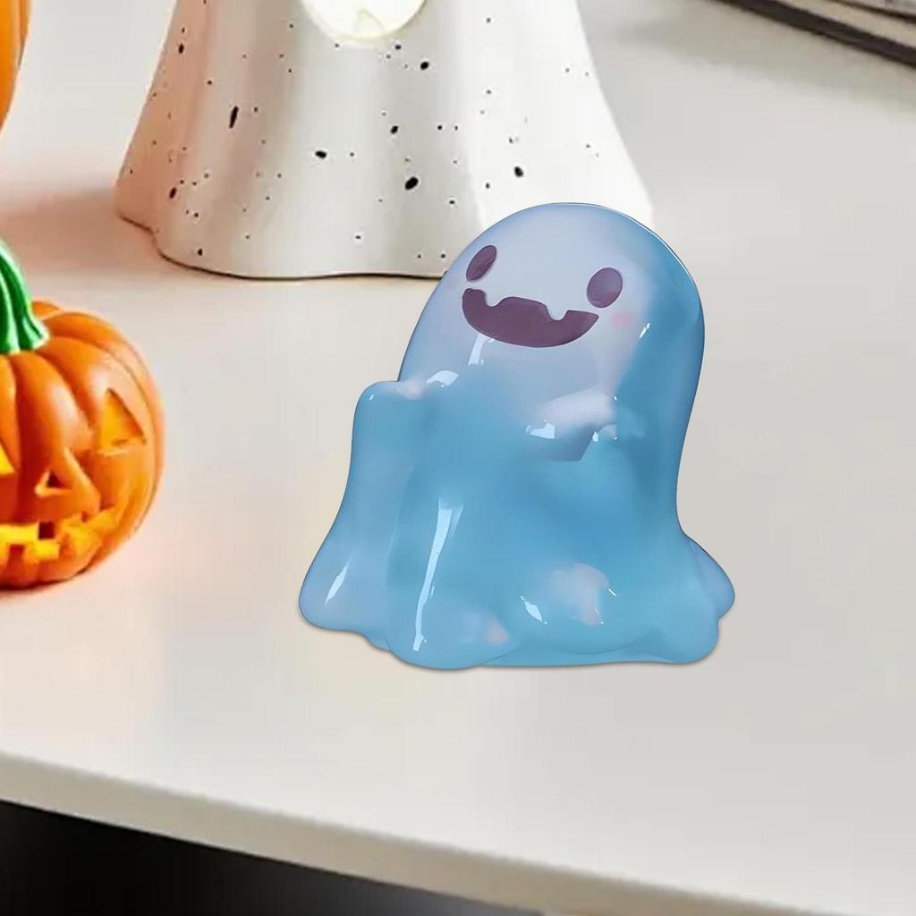 Miniature Ghost Figurines Luminous Resin Figures Small Ghost Garden Decor Holiday Atmosphere Props For Bedroom Living Room