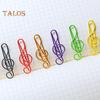 100Pcs Music Note Paper Clips Treble Clef Design Strong Clamping Force Music Page Holders Office School Supplies