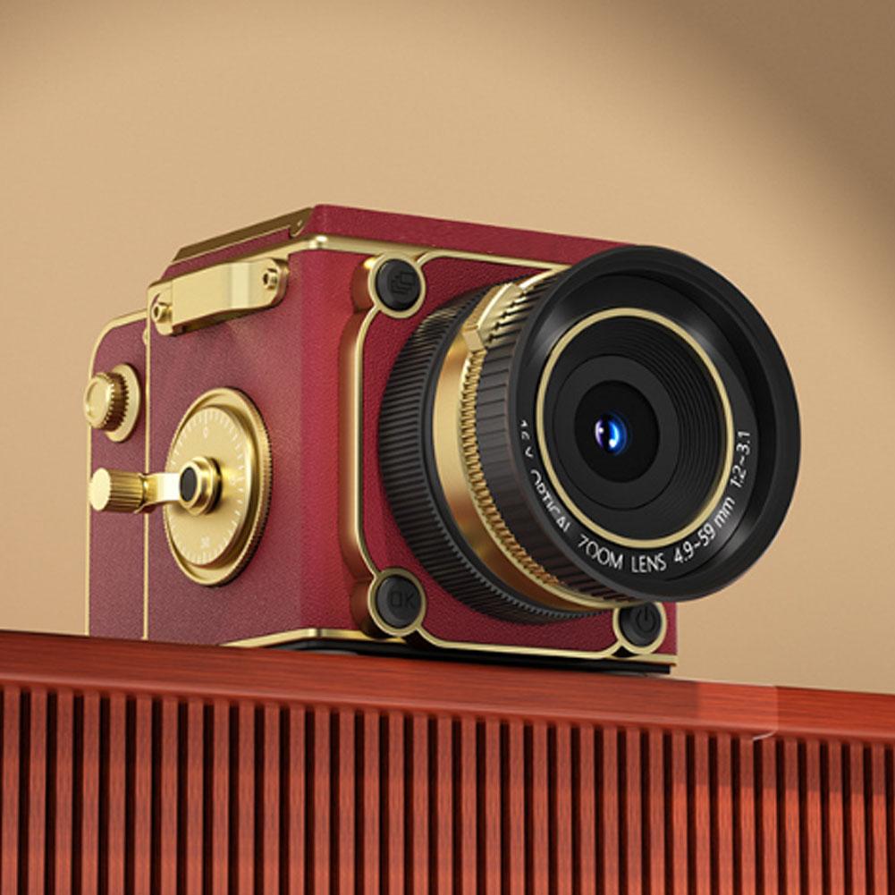 Retro Digital Camera Simulation Dual-Lens Reflex Portable CCD Camera 4K ultra-clear Compact Vintage for Student Birthday Gift