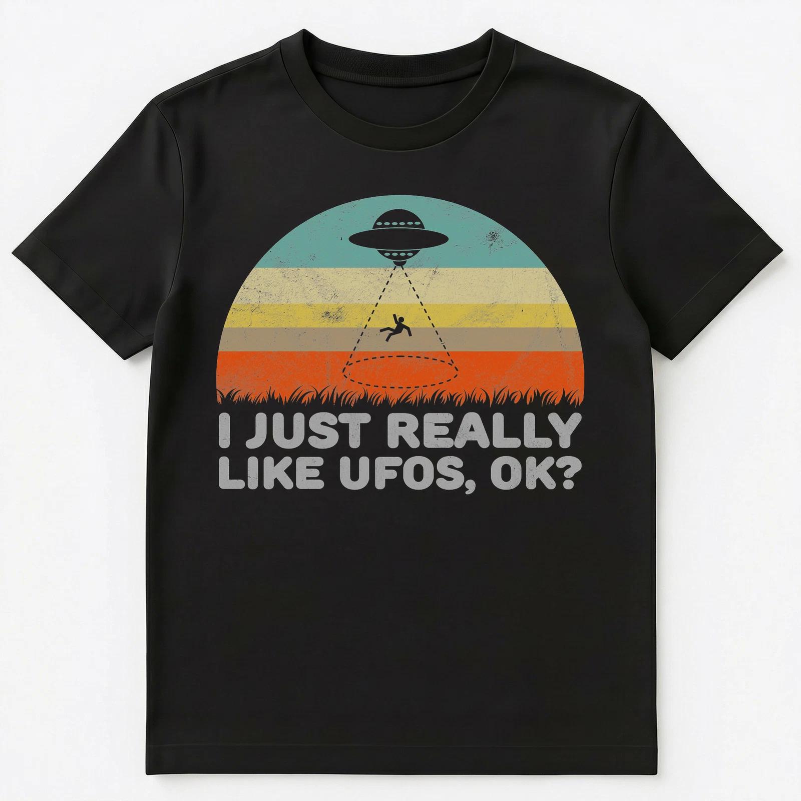 Funny I Just Really Like Ufos Ok Unisex T-Shirt S