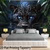 1Pc Aquatic Tiger Dive Tapestry Wall Hanging, Decorative Fabric Poster for Bedroom, Living Room, Dorm & Home Decor