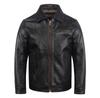 Classic1930S Men Leather Jacket Natural Cow and Genuine Sheepskin 6 Colors Man Skin Coat Slim Fit Autumn Early Winter