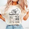 HiRetro Cassette Tape T‑Shirt, It’s Fine Graphic Tee, 90s Music Shirt