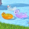 Cute Animal Swimming Rings Swan and Capybara Fish Tanks Ecological Landscape Decoration Accessories and Small Ornaments