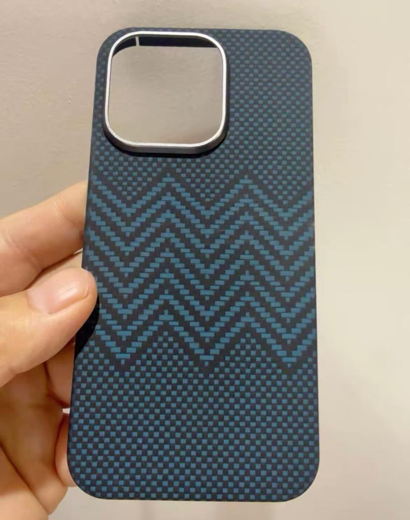 Real Aramid Carbon Fiber Phone Case Cover On For Iphone 13 14 15 16 Pro Max 16Pro ProMax I14 I15 I16 Magnetic Cover for Magsafe