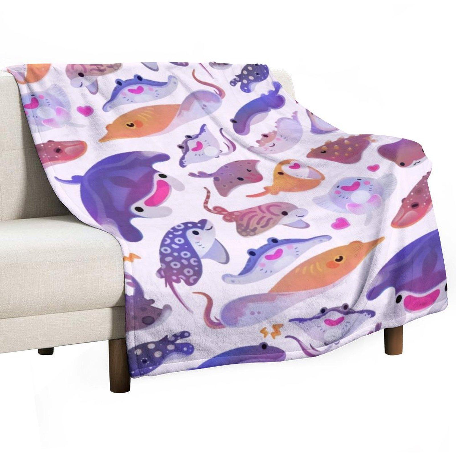 Рэй день 1 - яркий Плед Роскошный Плед Мягкий Плед Свободный Роскошный Бренд Пледы 30x40in