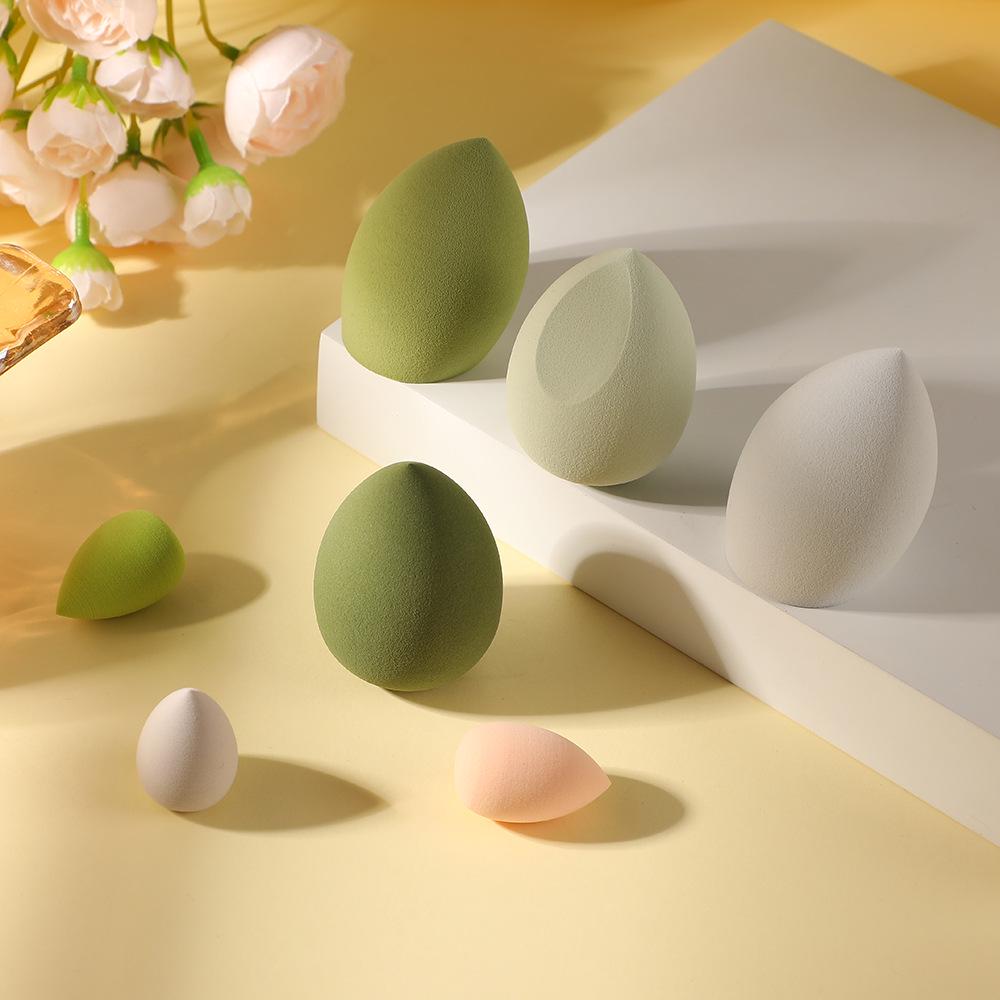 Non-Absorbent Beauty Sponge Set: Wet/Dry Makeup Egg & Cotton Pad Tools