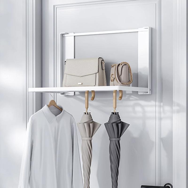 Magnetisches Metall Waschmaschinen Seitenregal Platzsparend Klappbarer Wäscheständer Ohne Bohren Temporäres Regal Einfaches Badezimmerregal