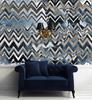Wallpaper Zigzag Gold Glamour Pattern