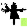 Fluorescent Outdoor Decor Halloween Ghost Garden Stake, Spooky Glow-in-The-Dark Yard Sign, Pumpkin Stakes Scarecrow Acrylic Decoration for Lawn