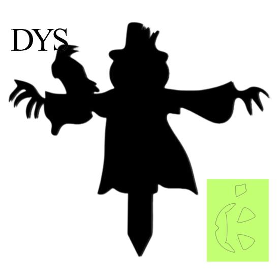 Fluorescent Outdoor Decor Halloween Ghost Garden Stake, Spooky Glow-in-The-Dark Yard Sign, Pumpkin Stakes Scarecrow Acrylic Decoration for Lawn