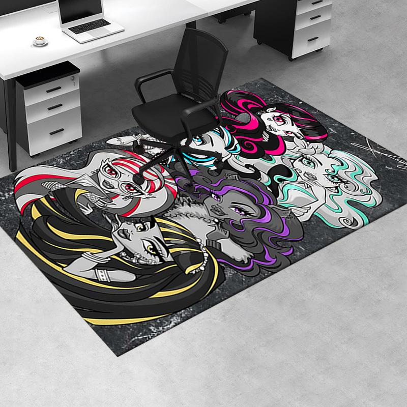 Tappetino per Sedia da Ufficio Monster High Arredamento per la Casa, Tappeto per Divano, Tappeto da Ufficio Regalo per Tutte le Stanze