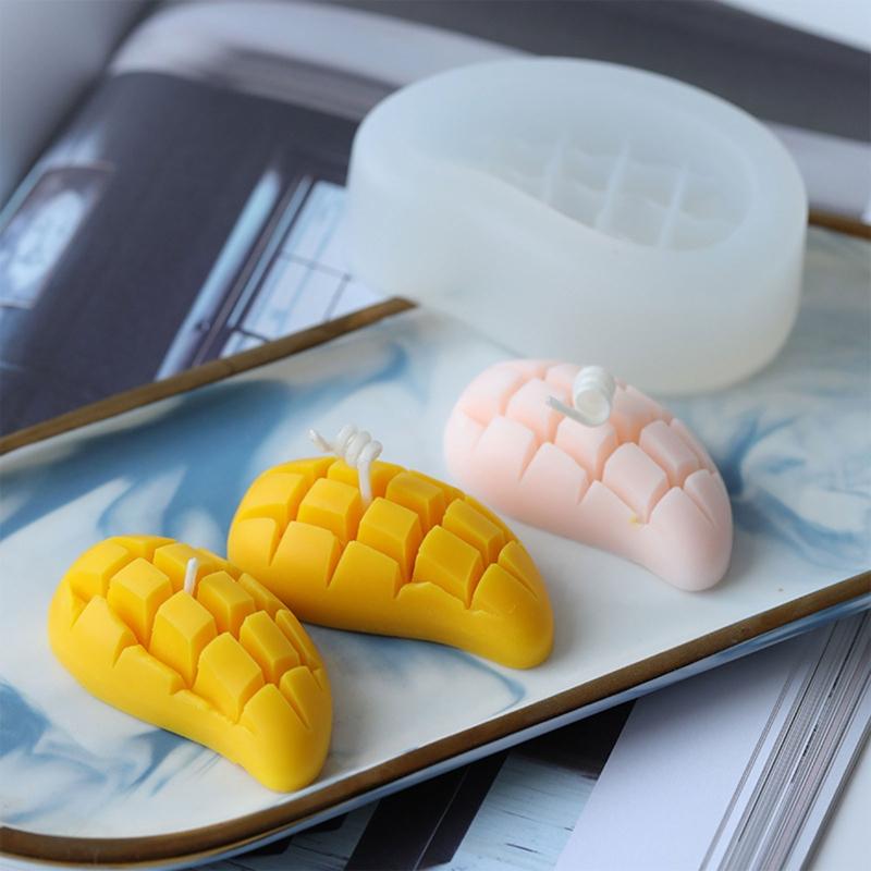 DIY Handmade Silicone Fondant Mold Exquisite Mango-Shape Chocolate Sugar Craft Paste Mold Candle Resin Craft Tools Gift