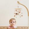 Baby Wooden Bed Bell Bracket Mobile Hanging Rattle Toys Crib Bracket Hanger Baby Crib Mobile Bed Bell Toy Holder Arm Bracket