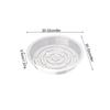 5pcs 6/8/10 Inch Clear Plastic Plant Saucers Flower Pot Drip Trays Gardening Maintenance Supplies