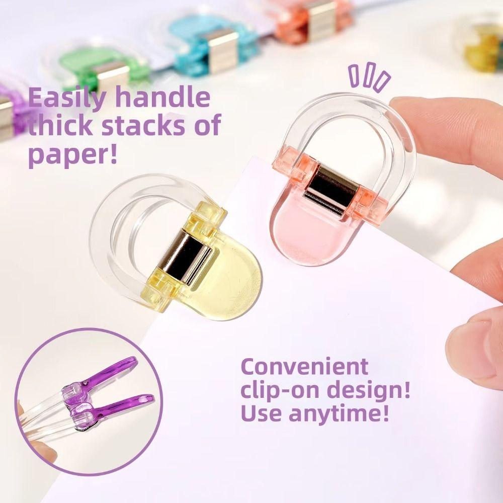 10Pcs Plastic Page Holder Clip Strong Clip Paper Clips Set Trouser Leg Clips  Document Binding