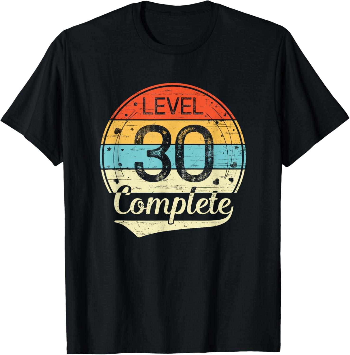30th Wedding Anniversary for Him and Her - Level 30 Complete T-Shirt S разноцветный