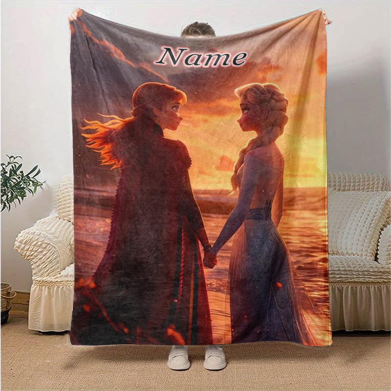 Custom 1pc Winter Fantasy Journey Blanket, Soft And Comfortable Blanket, Casual Warm, Camping Travel Blanket, Birthday Gift Q91060