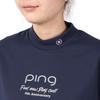Short Sleeve High Neck Shirt Golf LL [Pin Apparel] Women's (Brand Logo) / / 622-5167306 120_Navy