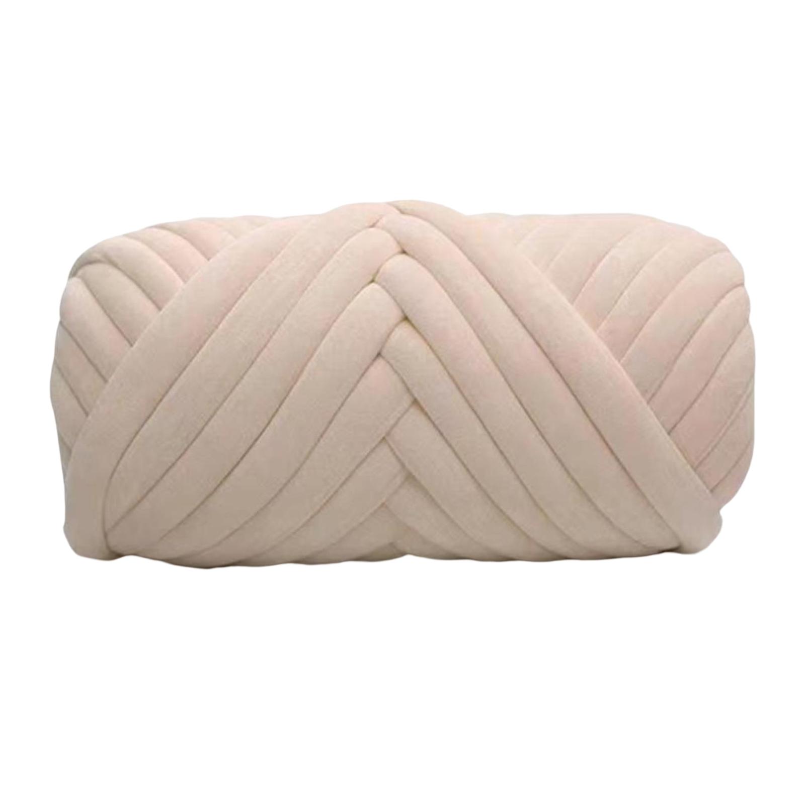

Chunky Yarn Crocheting 250G Soft Hand Knit Tube Giant Yarn Washable Weight Yarn