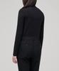 MUSINSA STANDARD WOMAN Women'S Tencel Slim Turtleneck T-Shirt [Black]