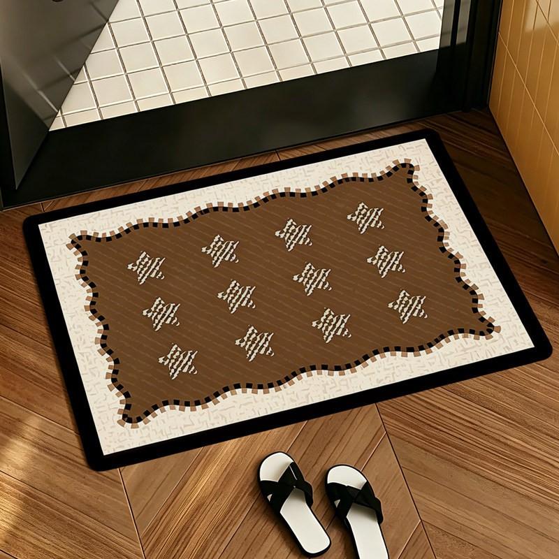 Bathroom Diatom Mud Mat Non Slip Absorbent Customizable Shower Floor Rug Home Use