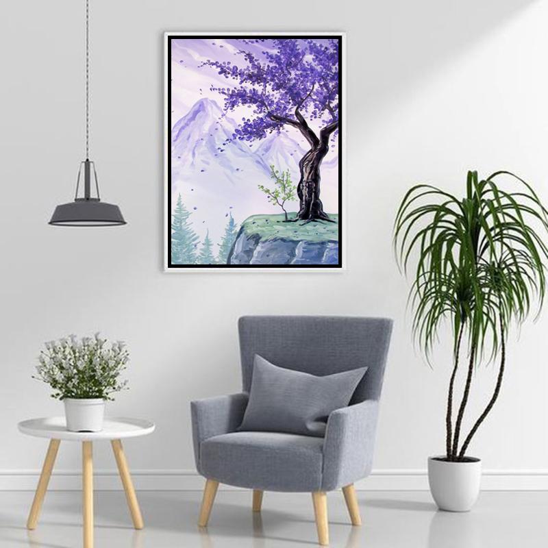 5D Diamond Painting Tree Full Round Drill Diamond Embroidery Picture of Rhinestones Diamond Mosaic Cross Stitch Wall Art