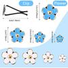 8PCS Daisy Flower Air Freshener Vent Clips - Cute Car Accessories for Women & Girls - Colorful Air Conditioning Outlet Clip - Blue, White