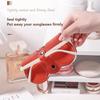 Glasses Protective Cover Creative Hanging Leather Sunglasses Reading Glasses Storage Bag Portable Travel Eyewear Holder