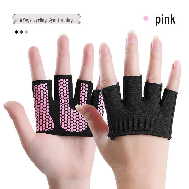 Anti-Slip Fitness Gloves: Palm Protectors & Wear-Resistant Wristbands for Gym, Dumbbell, and Weightlifting Training Small